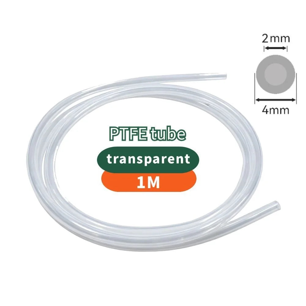 1/2/4M Bowden Extruder PTFE Tube for J-Head/Ender 3/Bambu Lab P1P AMS A1 Mini 1.75mm Filament ID 2/2.5mm OD 4mm Teflon Pipe