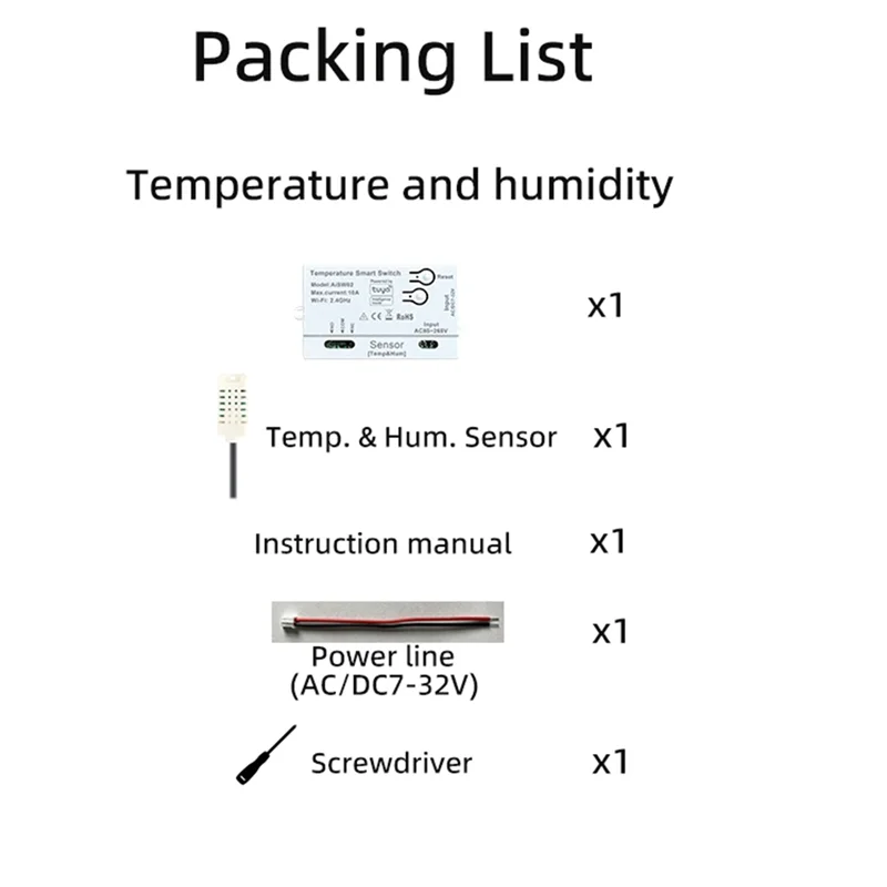 B29C-Smart Tuya Wifi Temperature And Humidity Sensor Switch With External Probe For Reliable detail image 6