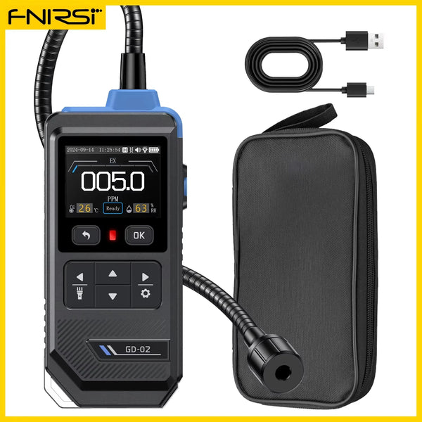 FNIRSI GD-02 Portable Gas Leak Detector 50000PPM Sound & Light Alarm Combustible Natural detail image 7