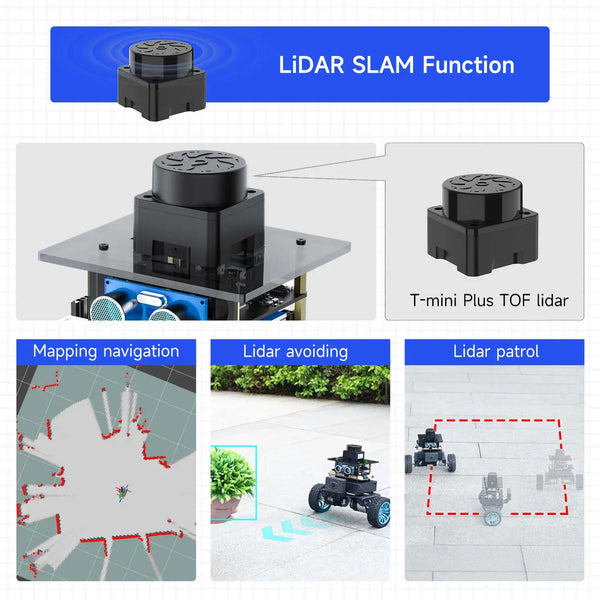 Yahboom MicroROS Self-Balancing Robot Car Kit With MPU6050 Lidar Ultrasonic Module detail image 6