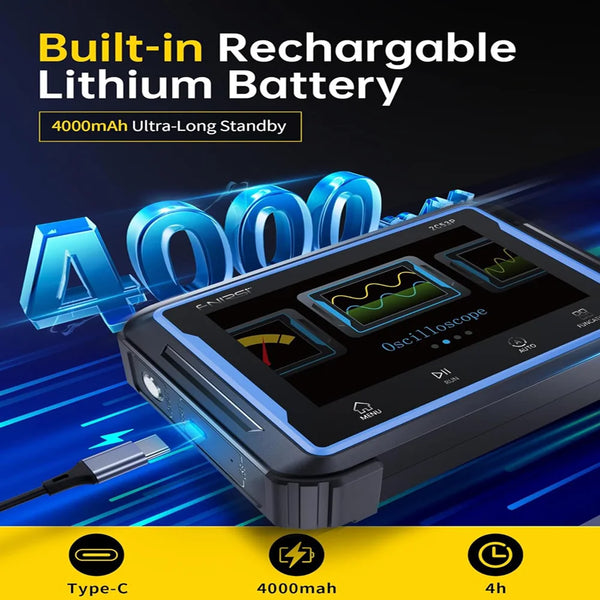 FNIRSI 2C53P 3-IN-1 Dual Channel Tablet Touchable Oscilloscope Multimeter detail image 5