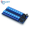 16 Channel Relay Shield Module DC 5V 12V 24V with Optocoupler LM2576 Microcontrollers Interface Power Rel product image