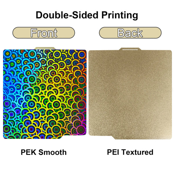 P2S PEO Bambu X1 P1 A1 Build Plate 257x257 PEI Bed Plate Double Side Smooth Texture Spring Steel Sheet For Bambu Lab P1S Heatbed