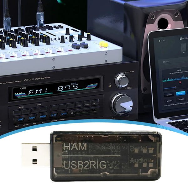 USB2RIG V2 USB Sound Card Connector Supporting PTT Control Radio Sound Adapter Amateur Radio detail image 6
