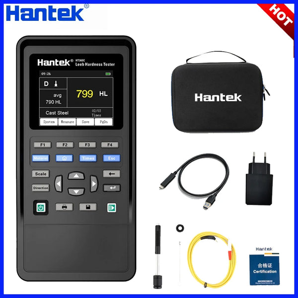 Hantek HT360I Digital Metal Leeb Hardness Tester Stainless Steel Alloy Copper Hardness Measuring Meter HR product image