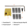 For Bambu Lab X1 P1S Series Nozzle Brush BambuLab Wiper Silicone Brush Mounted Scrubbers Print Head Cleaner Printer Head Wiping