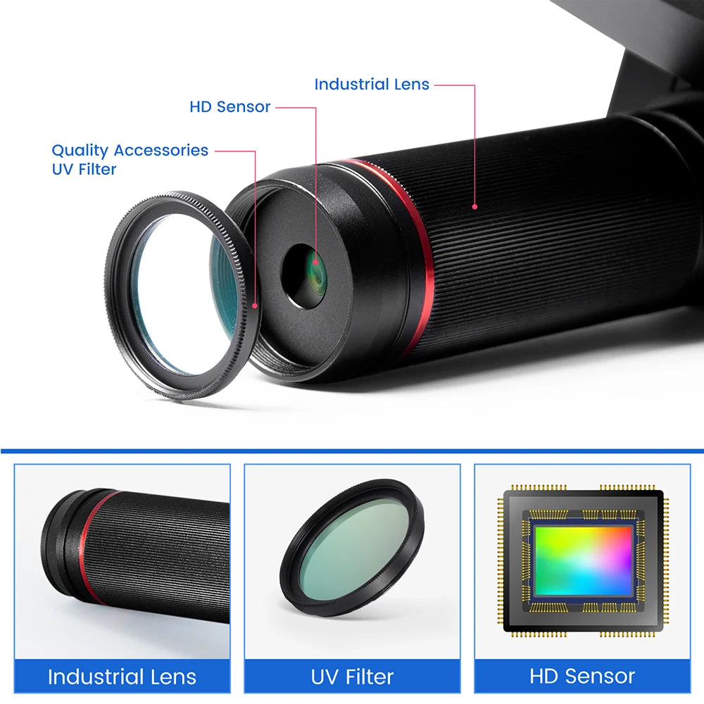Andonstar AD409 HDMI Digital Microscope 10.1 LCD Screen Soldering Microscope 300X USB detail image 5