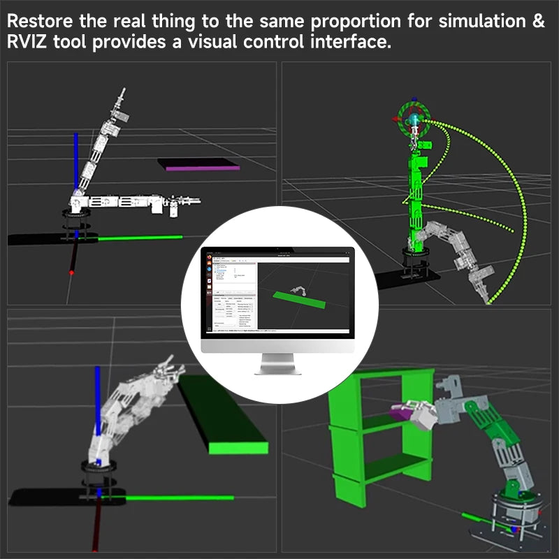 Yahboom DOFBOT SE Robotic Arm AI Vision Robot Virtual Machine Version 6DOF with ROS Python detail image 6
