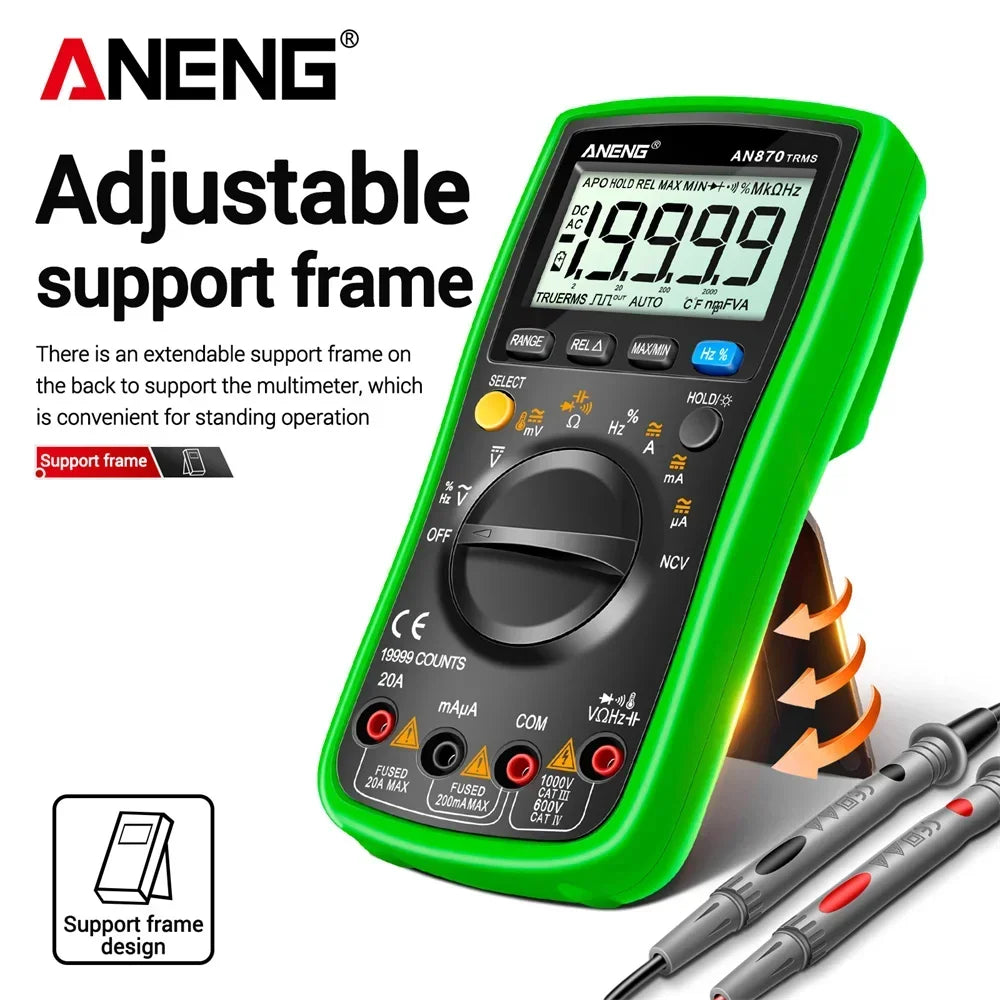 ANENG AN870 Digital Multimeter Profesional 19999 Counts AC/Voltage Current NCV Capacitance detail image 4