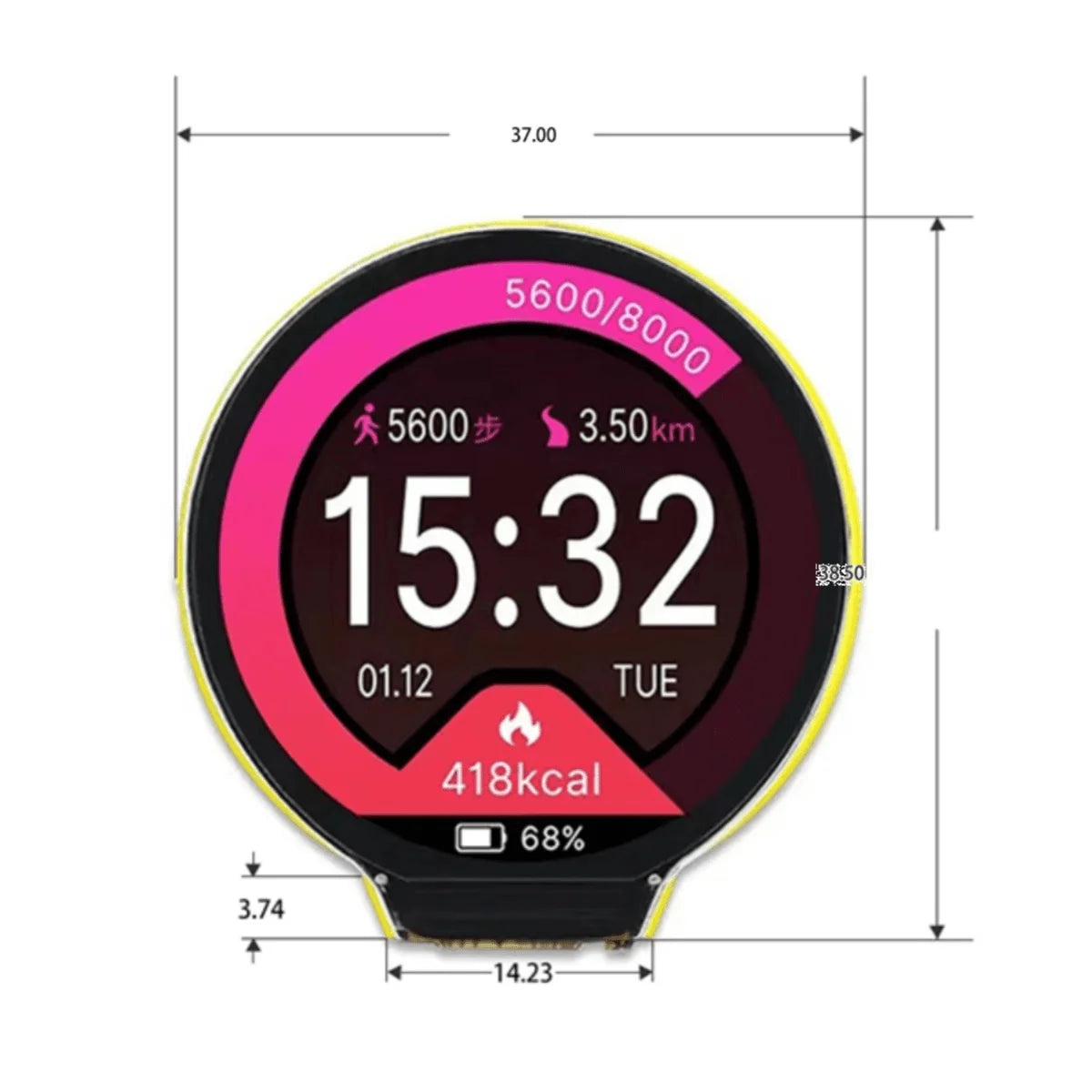 ESP32-C3 1.28 Inch Round Display GC9A01 IPS LCD Touch/Not Touching Screen ESP32 WIFI detail image 4