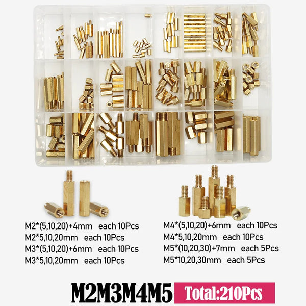 M2 M2.5 M3 M4 M5 Motherboard Standoffs Screws Nuts Kit for DIY Electronic PCB Circuit Hex detail image 13