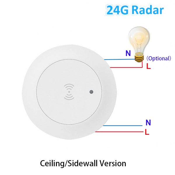 Tuya Smart Life ZigBee/WiFi 24G MmWave Radar Human Body Presence Motion Sensor For Light detail image 8