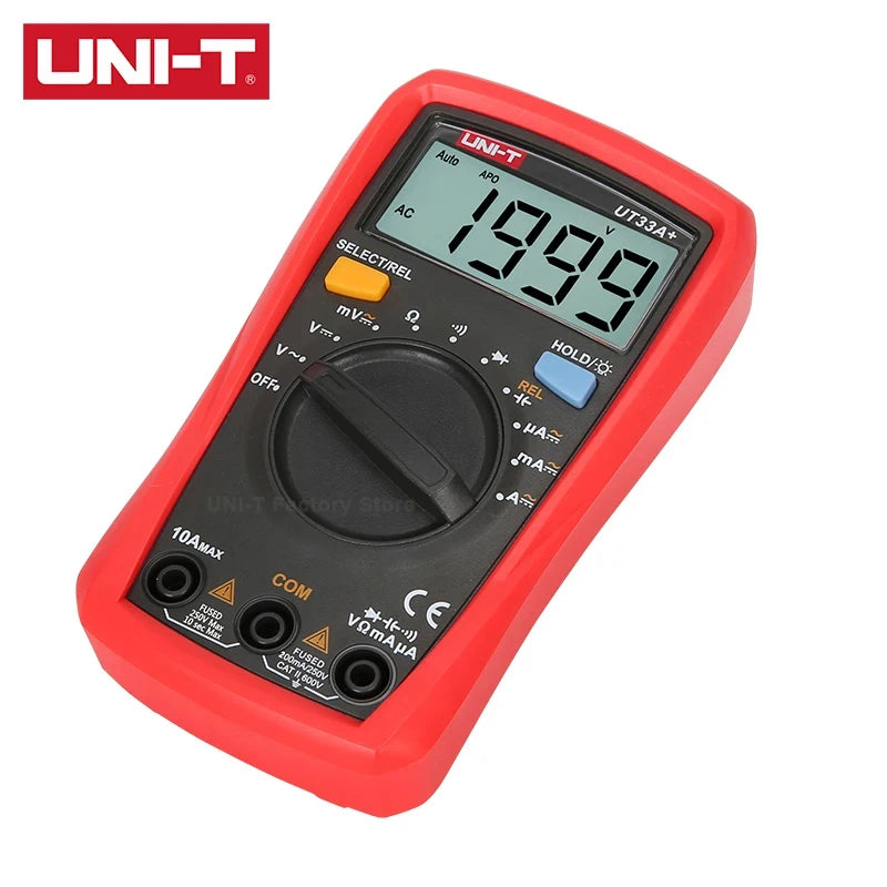 UNI-T UT33A UT33B UT33C UT33D Plus Pocket Multimeter Digital Ammeter Voltmeter Professional detail image 5