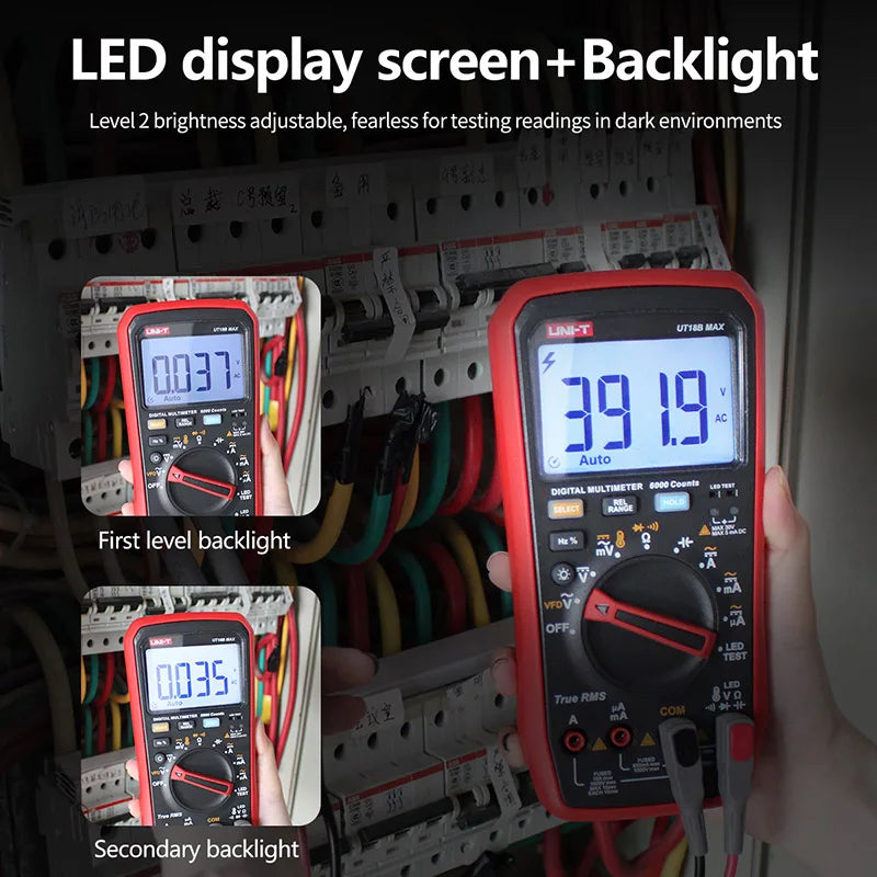 UNI T Professional Digital Multimeter Tester UT15B MAX 1000V AC DC Voltage Meter Capacitor detail image 4