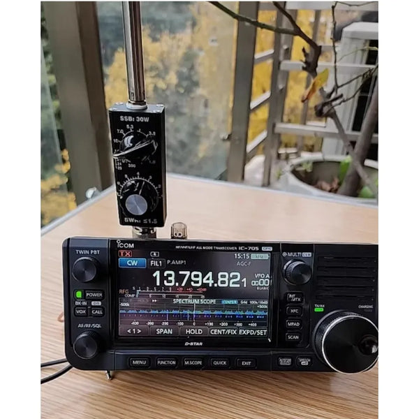 Small Whip 30W QRP QRGP Shortwave HF Antenna 3.5MHz-30MHz Tuned For MCHF Yaesu FT-817 8188 detail image 7