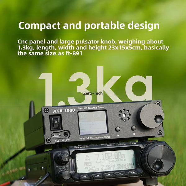ATR-1000 1000W 1.8-30MHz Automatic Antenna Tuner HF Shortwave Radio Tuner w/ WIFI Smart detail image 4
