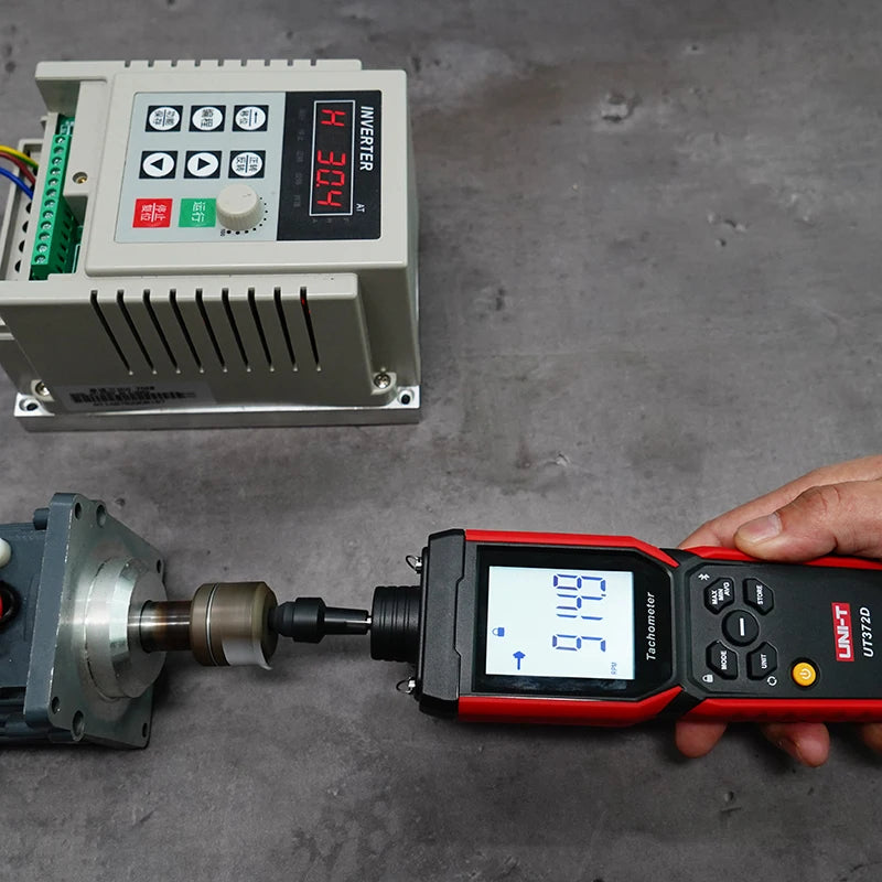UNI-T Speed Tachometer 2-in-1 UT372D Laser Tachometer Contact And Non-contact Tacometro detail image 4