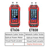 TOOLTOP ET636/ET638 Ethernet Cable Tester Multimeter Optical Power Meter Red Laser detail image 2