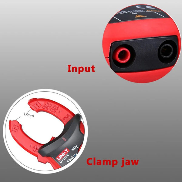 UNI-T UT210E UT210D Digital Clamp Meter True RMS AC DC Current Pliers Ammeter Voltage Tester detail image 5