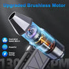 130000RPM Dust Blower Violent Fan With LED Light Powerful Handheld Rechargeable  Blower Electric Air Duster 3 Speed ​​52 m/s