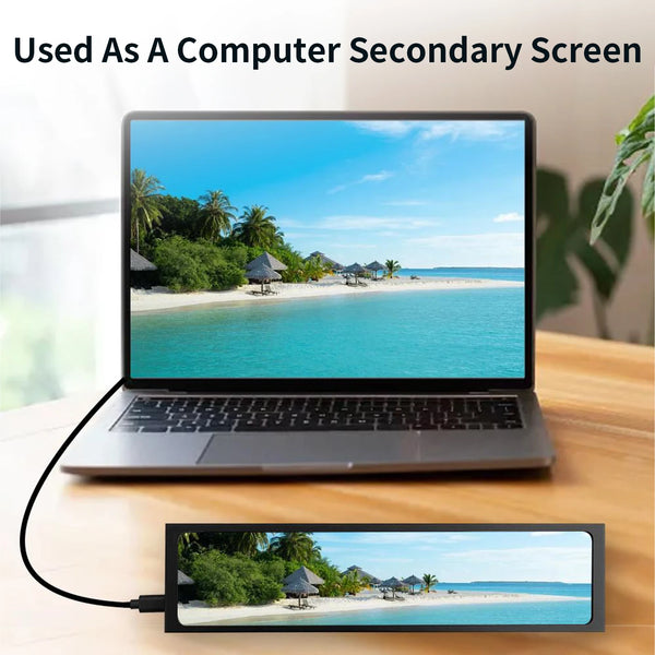 11.26 Inch USB Type-C Secondary Screen IPS 1920x440 Display Video Player Electronic Photo detail image 5