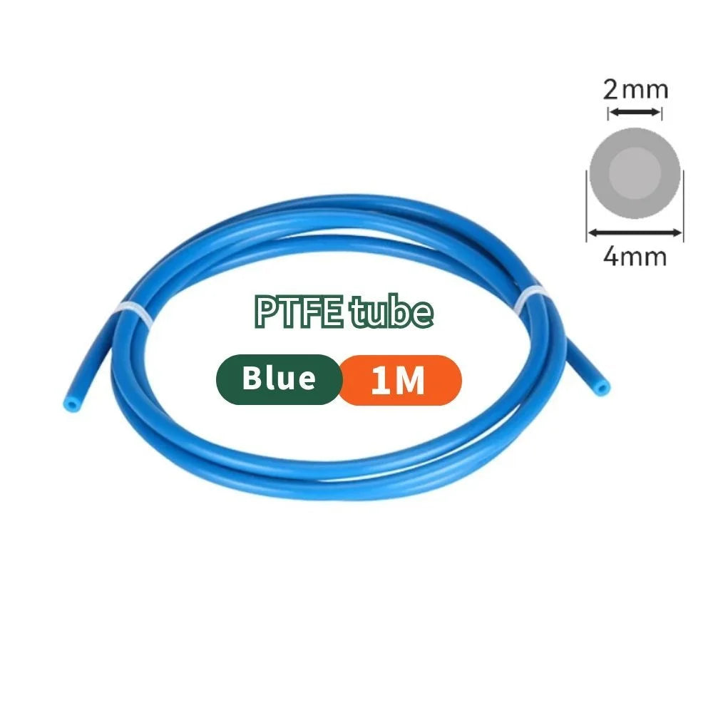 1/2/4M Bowden Extruder PTFE Tube for J-Head/Ender 3/Bambu Lab P1P AMS A1 Mini 1.75mm Filament ID 2/2.5mm OD 4mm Teflon Pipe