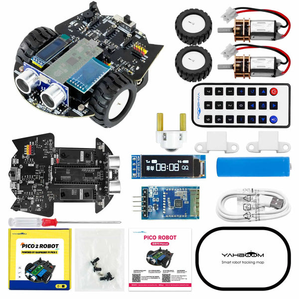 Raspberry Pi Pico 2 Robot Car Kit Programmable Car Use MicroPython Programming For DIY detail image 7