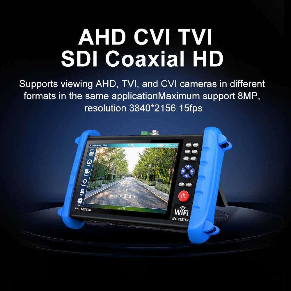 NOYAFA NF-722 ATCHS IPC CCTV Tester 7 Inch 4K Multi 8MP AHD CVI TV SDI Hdmi 1080P Input Out detail image 2