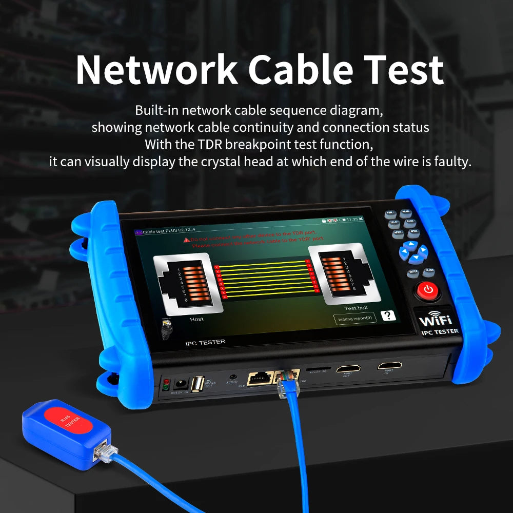 NOYAFA NF-722 ATCHS IPC CCTV Tester 7 Inch 4K Multi 8MP AHD CVI TV SDI Hdmi 1080P Input Out detail image 5