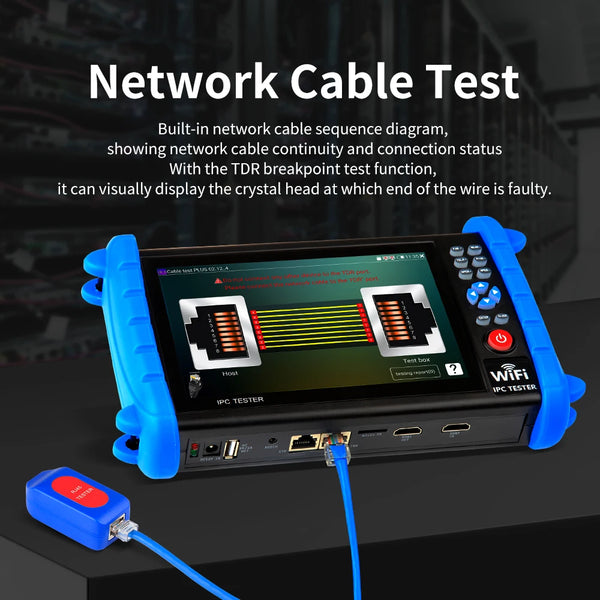 NOYAFA NF-722 ATCHS IPC CCTV Tester 7 Inch 4K Multi 8MP AHD CVI TV SDI Hdmi 1080P Input Out detail image 5