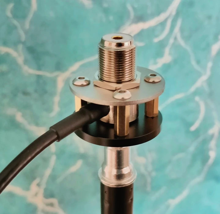 Tripod antenna installation bracket outdoor portable M pipe head base 1/4 inch threaded detail image 6