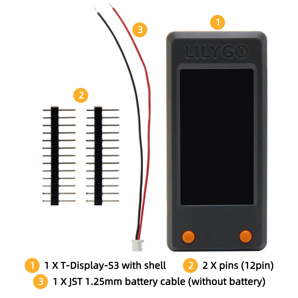 LILYGO T-Display-S3 ESP32-S3 1.9 inch ST7789 LCD Display Development Board WIFI Bluetooth5.0 detail image 10