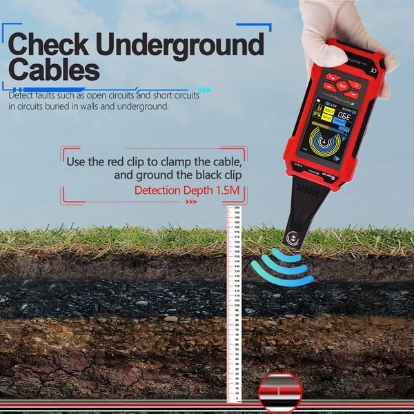 TOOLTOP 400V Cable Locator Underground Wall Cable Water Pipes Tracker Circuit Break Short detail image 3