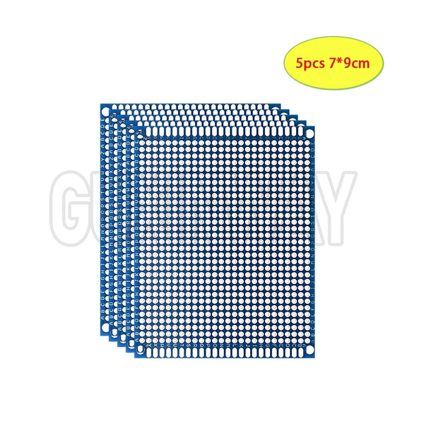 5-10PCS Prototype BoardsBlue Circuit Perfboard PCB 3x7cm 4x6cm 5x7cm 7x9cm Double Sided Circuit Boards DIY Electronic Kit