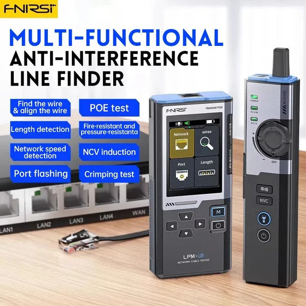 FNIRSI LPM-10A Network Cable Tester Anti-Interference Line Finder POE Test product image