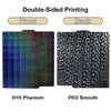 P2S PEO Bambu X1 P1 A1 Build Plate 257x257 PEI Bed Plate Double Side Smooth Texture Spring Steel Sheet For Bambu Lab P1S Heatbed