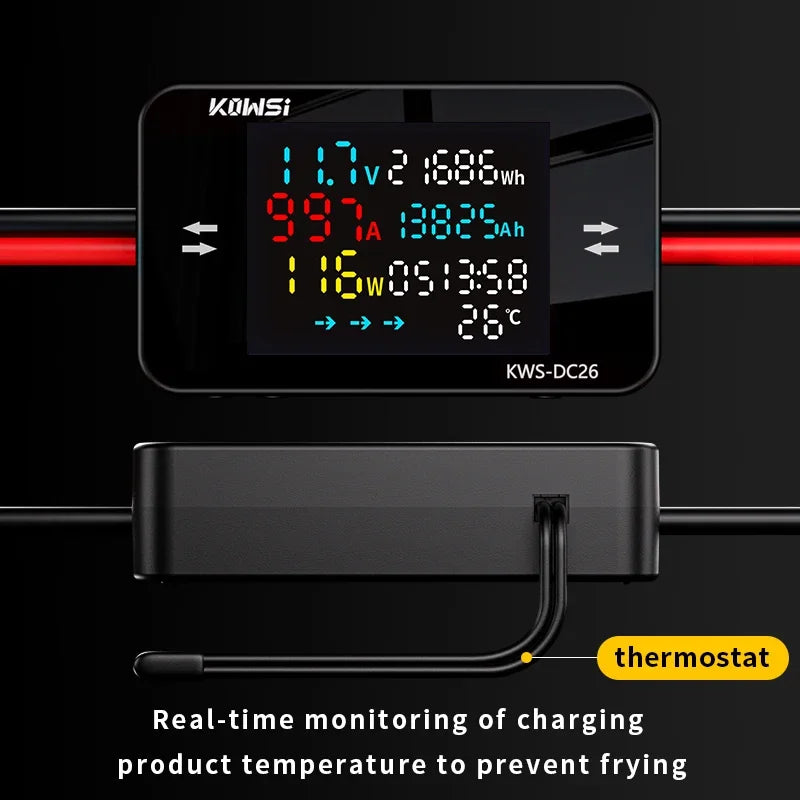 Battery Charging Tester Voltmeter Ammeter DC8-80V Voltage Current Power Test XT60 XT90 detail image 4