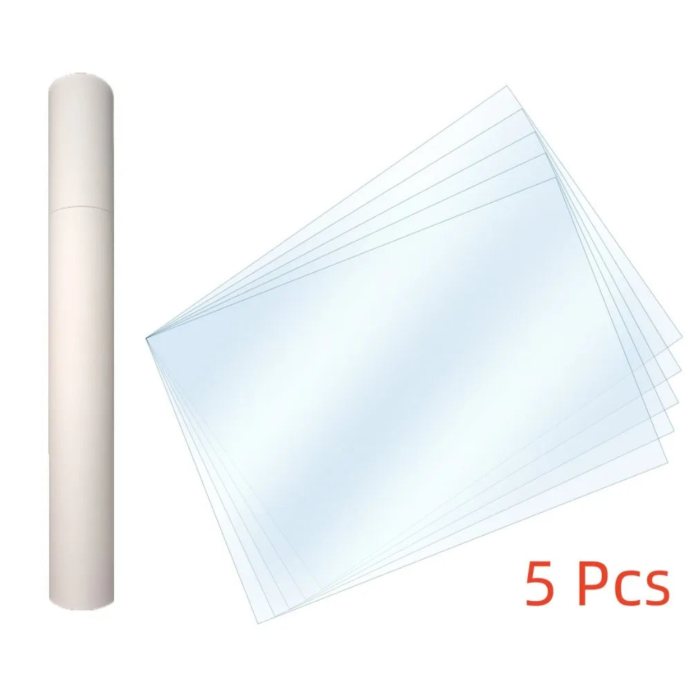 5Pcs 13.6 Inch FEP Film 390*263*0.1mm For ANYCUBIC Photon M3 Max / M7 Max ELEGOO Jupiter 3D Printer Parts Accessories LCD SLA