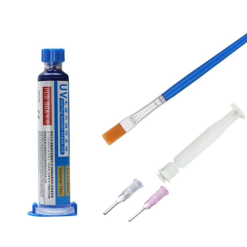 10CC UV Curing Solder Mask Ink Resistance Green Oil for PCB BGA Circuit Board Protect Paint Electronic Repair Tools