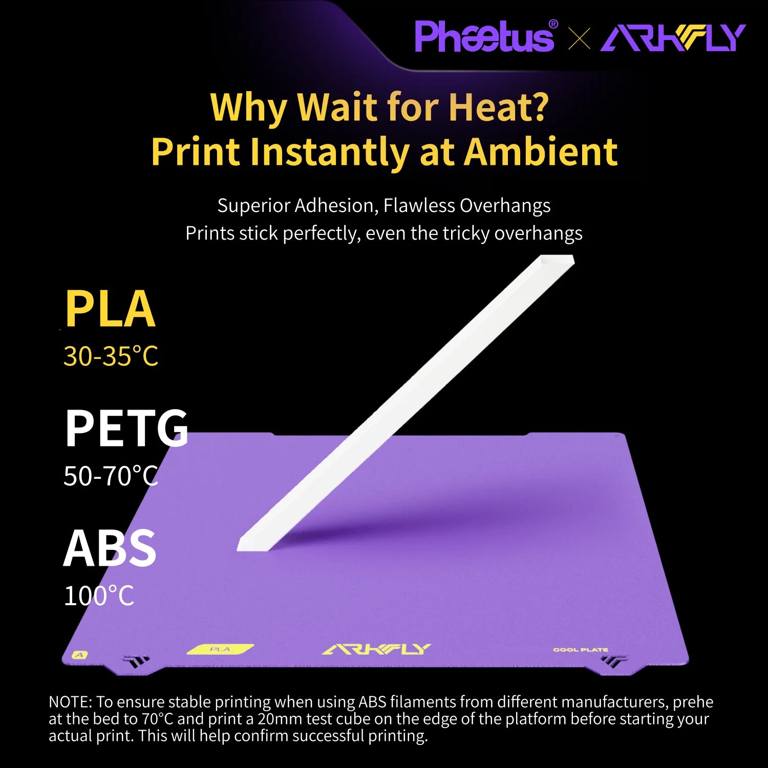 Phaetus Build Plate Cobweb/POPweb Cool Plate P2S X2D H2D H2C A1/X1/P1 A2L A1 Mini AD5MX Voron 300/350 K1C K2 Plus Qidi Plus4 MK4