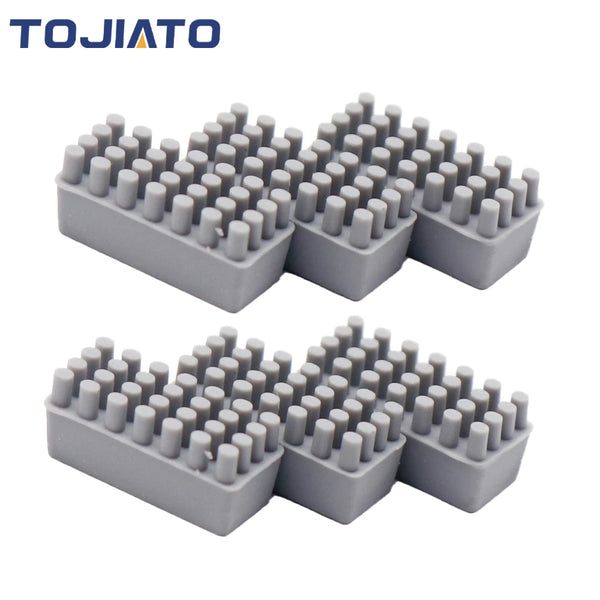 Nozzle Brush for Bambu Lab P1P P1S X1 Nozzle Wiper Silicone Brush Mounted Scrubbers Print Head Cleaner Printer Head Wiping Parts