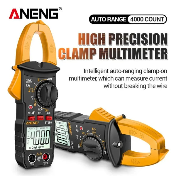 ANENG ST180 Digital Clamp Meter 4000 Counts Ammeter Voltage Multimeter AC Current Tester Car detail image 3