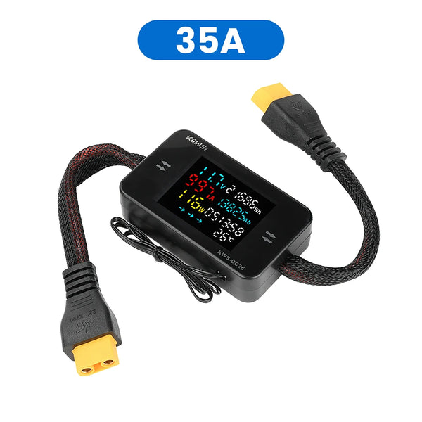 KWS-DC26 Digital Voltmeter Ammeter DC8-80V Power Energy Meter Color Screen Electric Vehicle detail image 8