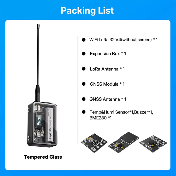 Heltec WiFi LoRa 32 Expansion Kit Heltec V4 ESP32S3 SX1262 928MHz GPS Module Tempered Glass/Touch Screen For Meshtastic LoRaWAN