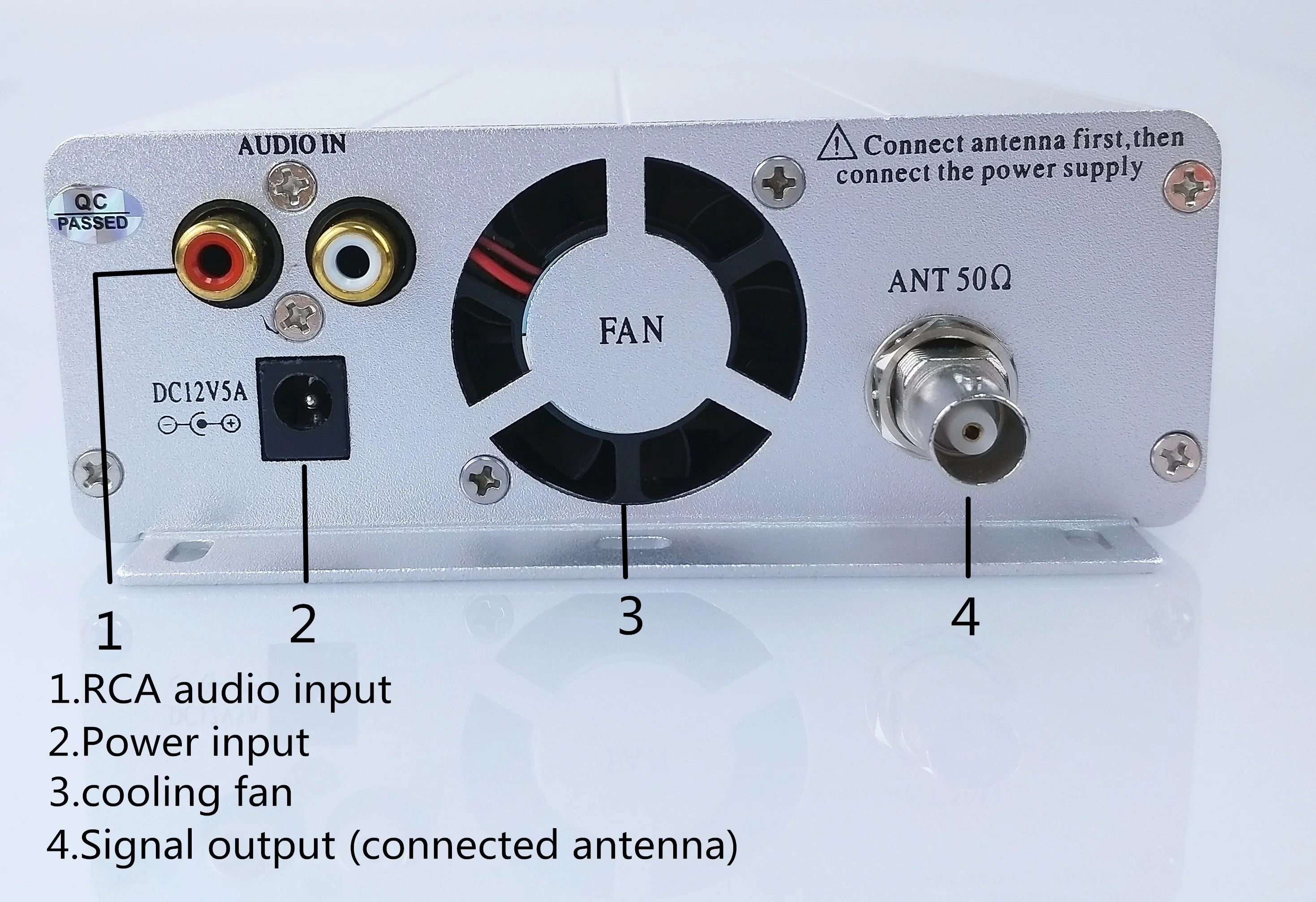 15W ST-15B V3 Stereo FM Transmission Transmitters 76-108/113MHz Small wireless audio detail image 2