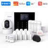 PGST 4G 2G GSM WiFi Alarm System House Home Security Protection Alarm System Kit Door Sensor Works with Tuya Smart Life Alexa