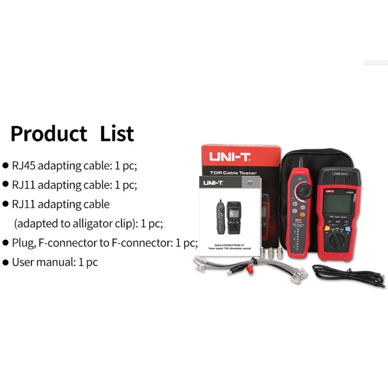 UNI T Network Cable Tester TDR UT685B KIT Cable Tracker Lan Tester RJ45 RJ11 Detector Wiring detail image 5