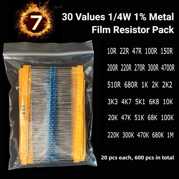 1500Pcs Electronic Components Starter Kit Resistor Capacitor LED Diode Transistor Assortment detail image 8