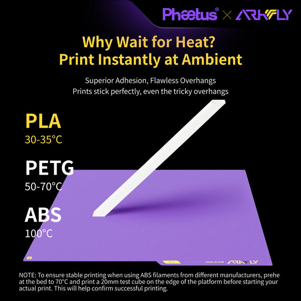Phaetus Build Plate Cobweb/POPweb Cool Plate P2S X2D H2D H2C A1/X1/P1 A2L A1 Mini AD5MX Voron 300/350 K1C K2 Plus Qidi Plus4 MK4