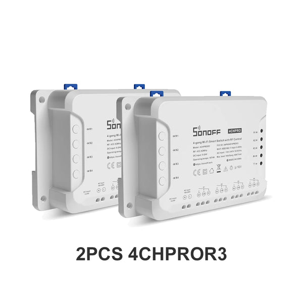 SONOFF 4CHR3 4CHPROR3 4-gang/4 Way Wifi Smart Switch 433mhz RF Control Smart Home Support detail image 12